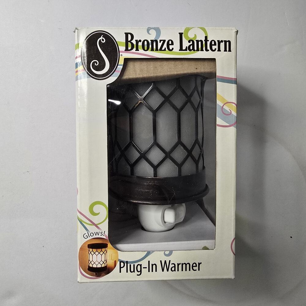 ScentSationals Bronze Lantern Plug In Wax Melt Warmer W/Box Night Light MP 005
